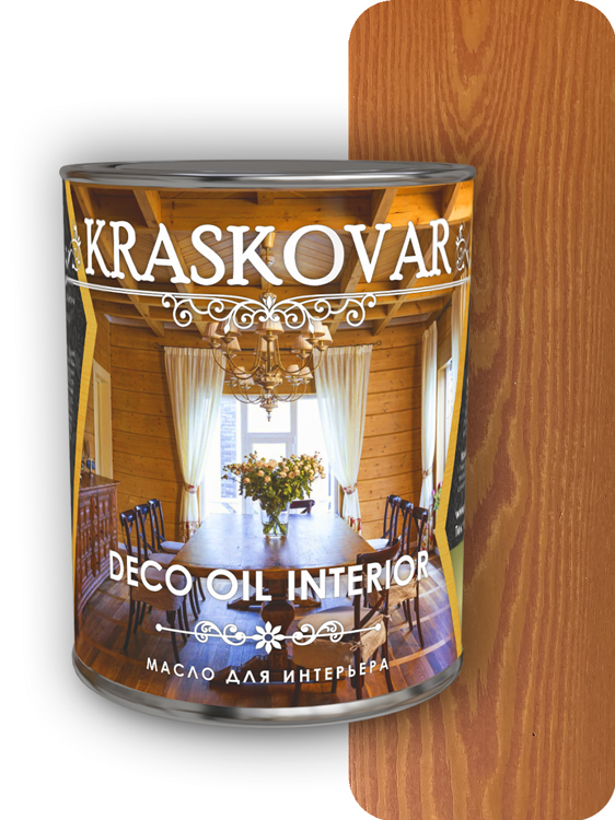 Масло для интерьера Kraskovar Deco Oil Interior Лиственница