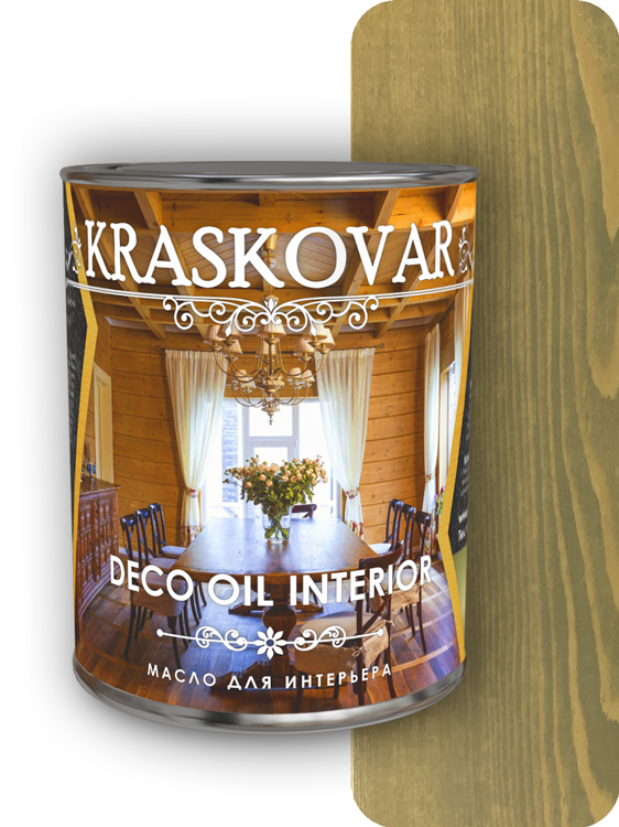 Масло для интерьера Kraskovar Deco Oil Interior Бамбук