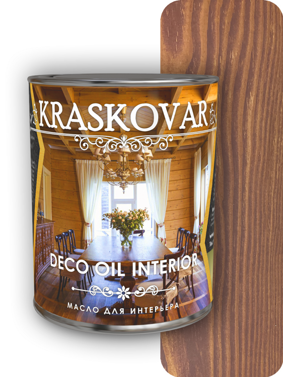 Масло для интерьера Kraskovar Deco Oil Interior Гранатовый