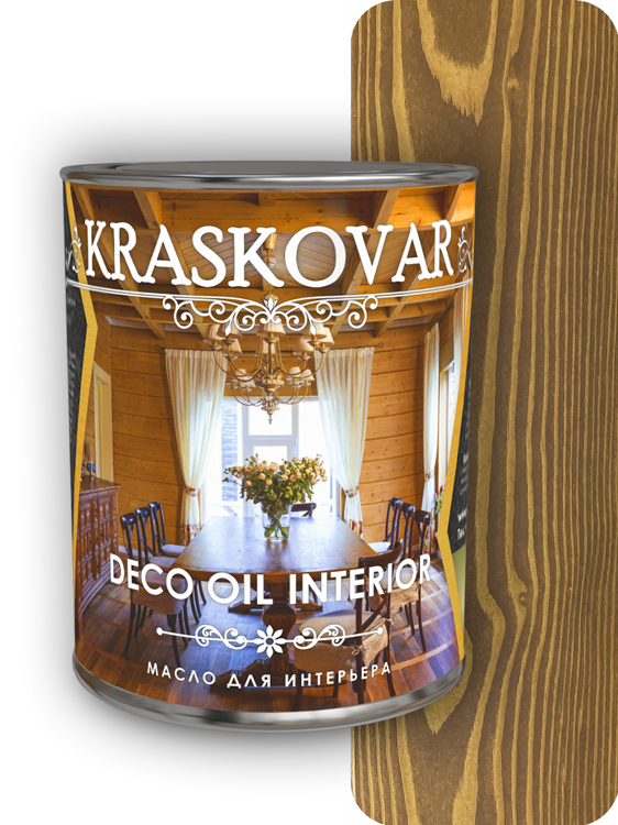 Масло для интерьера Kraskovar Deco Oil Interior Можжевельник