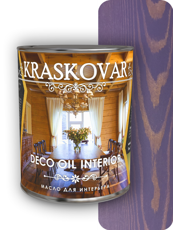 Масло для интерьера Kraskovar Deco Oil Interior Лаванда