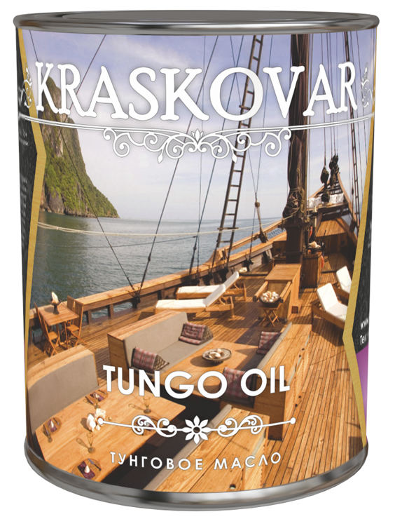 Тунговое масло для древесины Kraskovar Tungo Oil 0.75л