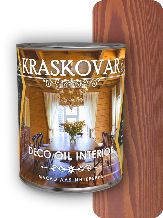 Масло для интерьера Kraskovar Deco Oil Interior Вишня