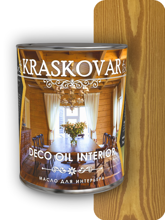 Масло для интерьера Kraskovar Deco Oil Interior Тик